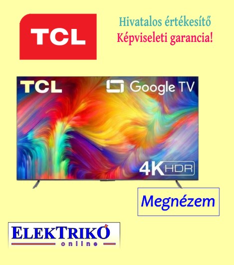 TCL 85P735 Smart TV 4K Ultra HD, 215 cm képátlóval